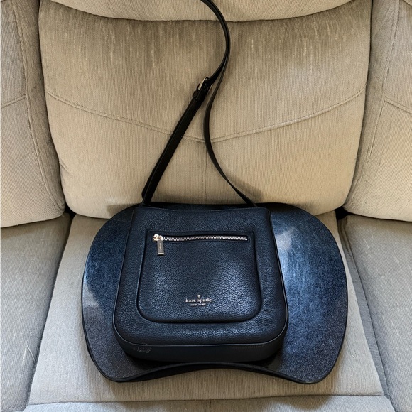 kate spade Handbags - Kate Spade Black Pebbled Leather Shoulder Bag